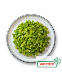 Westfro Green pepper dices 10x10