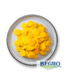 Begro Sliced yellow carrots crinkle cut