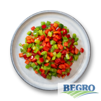 Begro Rote-grüne Paprikawürfel 10x10